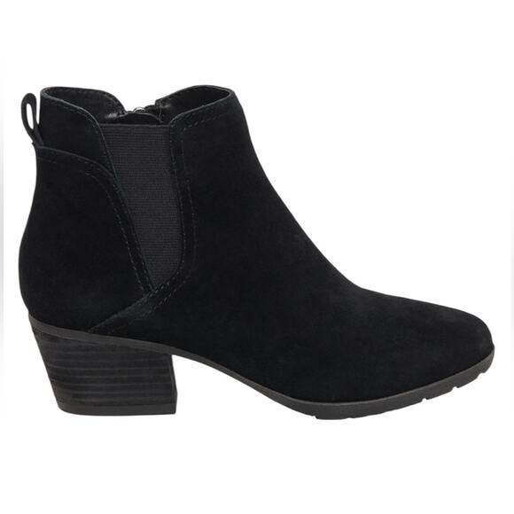 NWOT Blondo Verena Side Zip Black Waterproof Suede Booties – Sz 8.5M - Picture 1 of 9